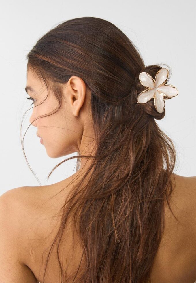 3er-Pack Haarspangen mit Blumenmuster