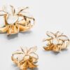 3er-Pack Haarspangen mit Blumenmuster