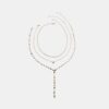 3er-Set Lariat-Herz-Halsketten
