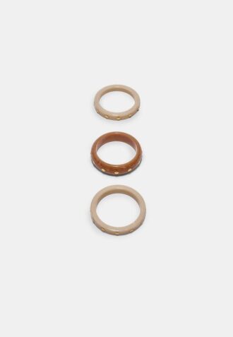 3er-Set starre Armbänder mit Nieten