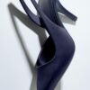 Absatzschuhe in Satinoptik