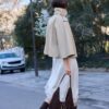 Asymmetrischer Rock aus Satin