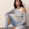 Asymmetrisches Doppel-T-Shirt Asymmetrisches Doppel-T-Shirt