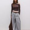 Asymmetrisches Doppel-T-Shirt Asymmetrisches Doppel-T-Shirt