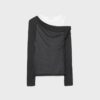 Asymmetrisches Doppel-T-Shirt Asymmetrisches Doppel-T-Shirt