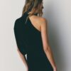 Asymmetrisches, drapiertes kurzes Short-Kleid