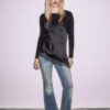 Asymmetrisches Spitzen-Oberteil mit Trägern Asymmetrisches Spitzen-Oberteil mit Trägern