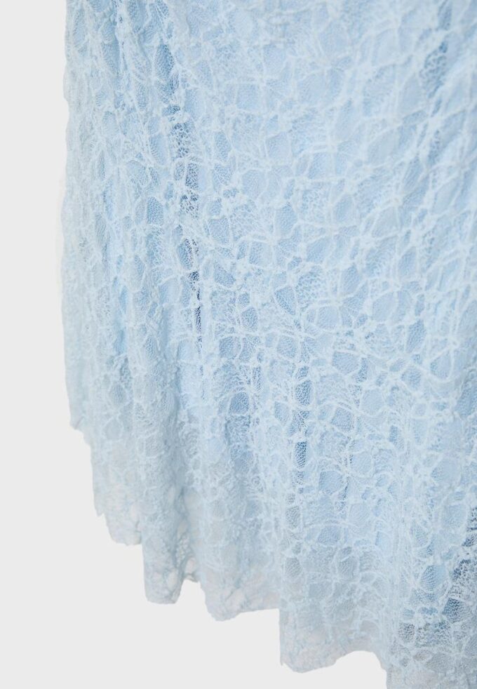 Asymmetrisches Spitzenkleid Asymmetrisches Spitzenkleid
