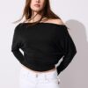 Asymmetrisches T-Shirt aus Modal Asymmetrisches T-Shirt aus Modal