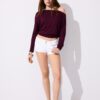 Asymmetrisches T-Shirt aus Modal Asymmetrisches T-Shirt aus Modal