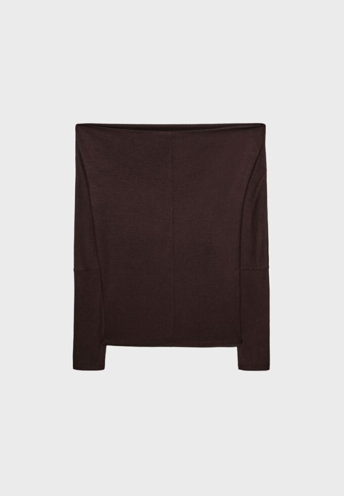 Asymmetrisches T-Shirt aus Modal Asymmetrisches T-Shirt aus Modal