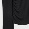 Asymmetrisches T-Shirt mit gerafftem Detail Asymmetrisches T-Shirt mit gerafftem Detail