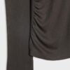 Asymmetrisches T-Shirt mit gerafftem Detail Asymmetrisches T-Shirt mit gerafftem Detail