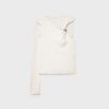 Asymmetrisches T-Shirt mit Metallschnalle Asymmetrisches T-Shirt mit Metallschnalle