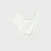 Asymmetrisches T-Shirt mit Nieten Asymmetrisches T-Shirt mit Nieten