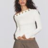 Asymmetrisches T-Shirt mit Ösen Asymmetrisches T-Shirt mit Ösen