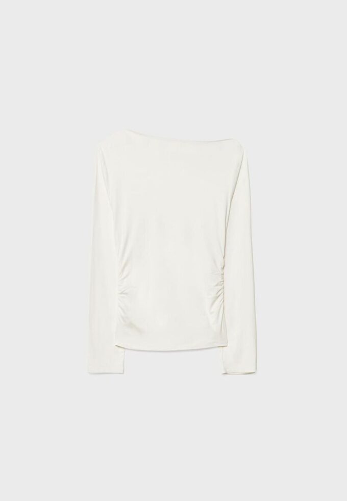 Asymmetrisches T-Shirt mit Ösen Asymmetrisches T-Shirt mit Ösen