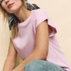 B06 Basics T-Shirt mit überschnittenen Schultern B06 Basics T-Shirt mit überschnittenen Schultern