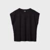B06 Basics T-Shirt mit überschnittenen Schultern