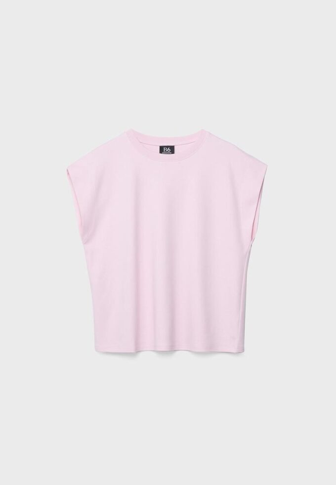 B06 Basics T-Shirt mit überschnittenen Schultern B06 Basics T-Shirt mit überschnittenen Schultern