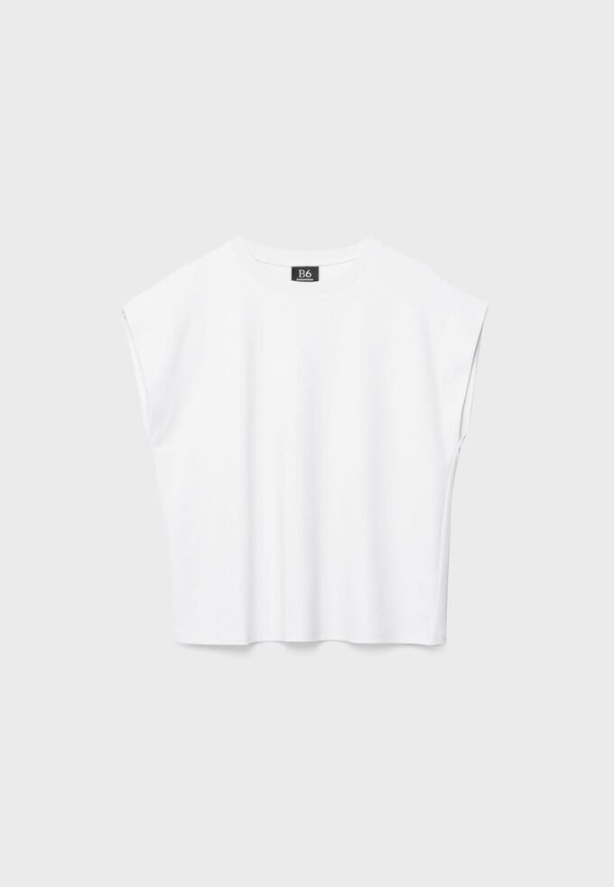B06 Basics T-Shirt mit überschnittenen Schultern B06 Basics T-Shirt mit überschnittenen Schultern