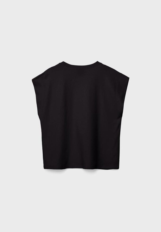 B06 Basics T-Shirt mit überschnittenen Schultern
