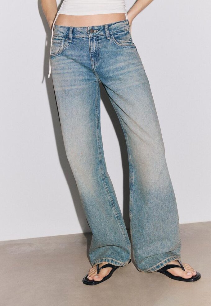 Baggy-Jeans mit mittlerer Leibhöhe Baggy-Jeans mit mittlerer Leibhöhe