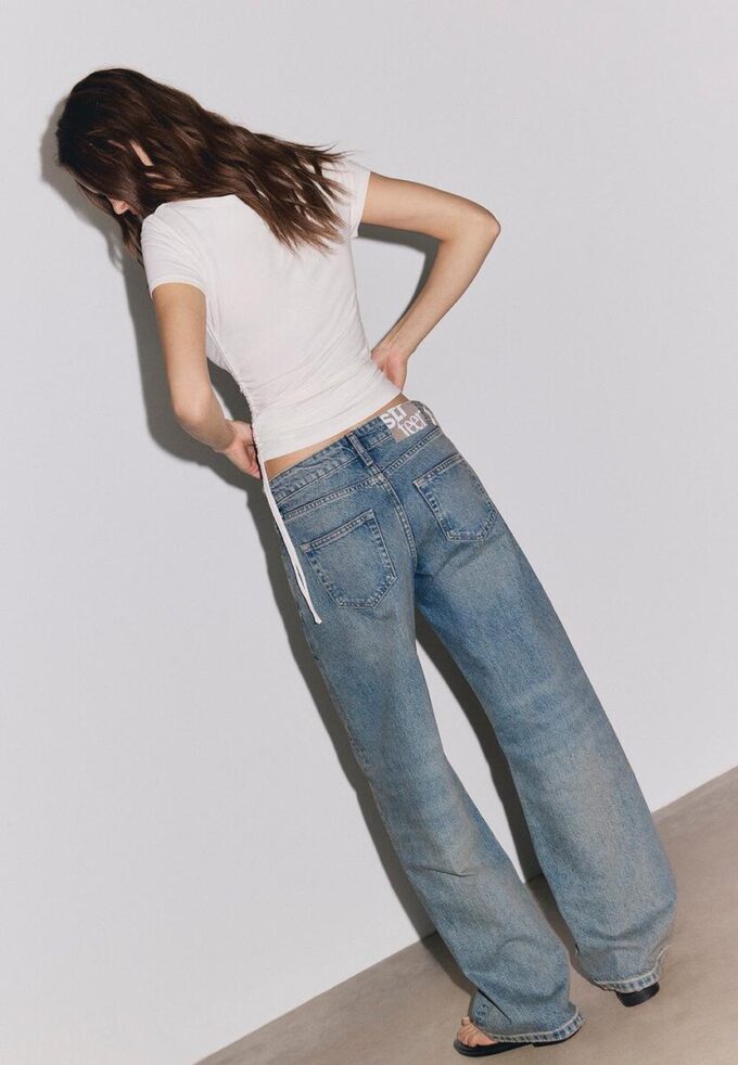 Baggy-Jeans mit mittlerer Leibhöhe Baggy-Jeans mit mittlerer Leibhöhe