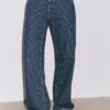 Baggy-Jeans mit Streifen und mittlerer Leibhöhe Baggy-Jeans mit Streifen und mittlerer Leibhöhe