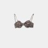 Balconette-Bikini-Oberteil mit Animal-Print