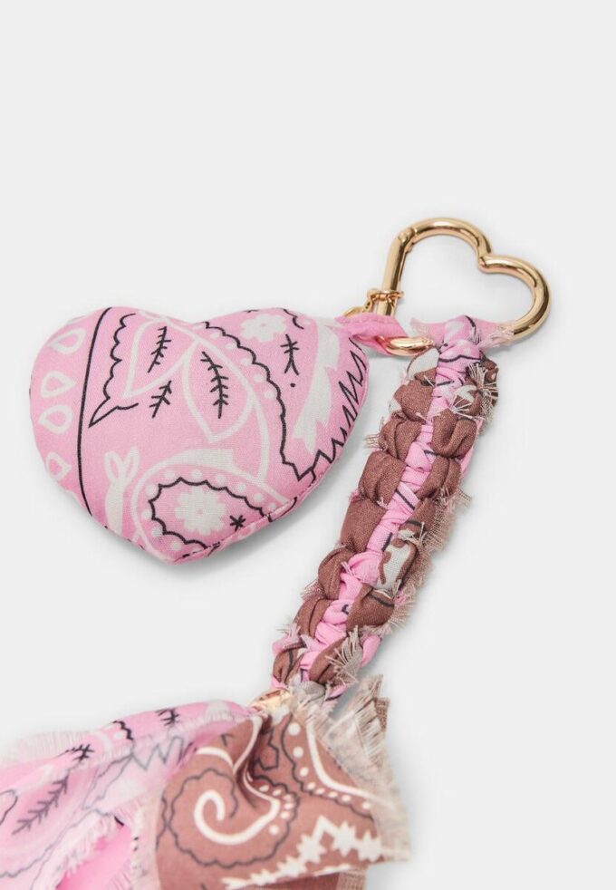 Bandana-Herz-Anhänger-Schlüsselanhänger Bandana-Herz-Anhänger-Schlüsselanhänger