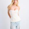 Bandeau-Oberteil mit Herzausschnitt Bandeau-Oberteil mit Herzausschnitt