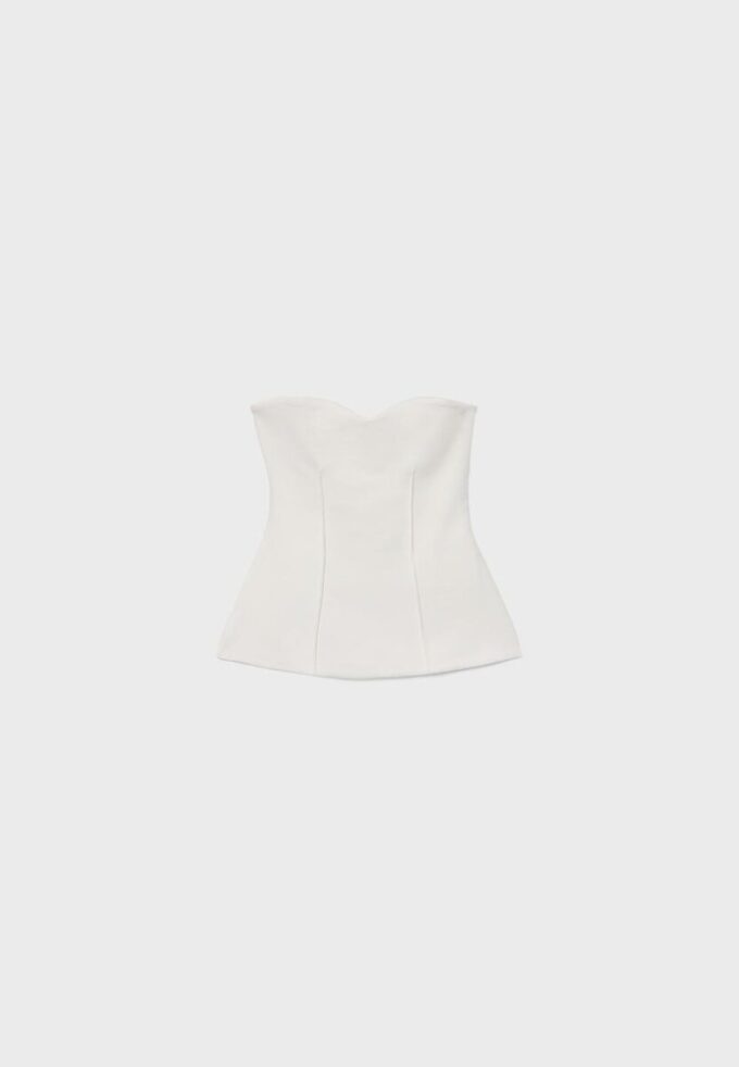 Bandeau-Oberteil mit Herzausschnitt Bandeau-Oberteil mit Herzausschnitt