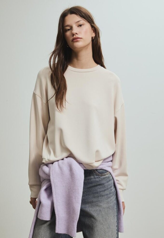 Basic Sweatshirt mit Soft Touch Basic Sweatshirt mit Soft Touch