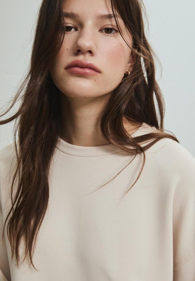 Basic Sweatshirt mit Soft Touch Basic Sweatshirt mit Soft Touch
