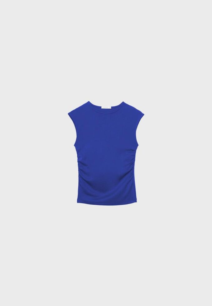 Basics gerafftes, figurbetontes T-Shirt Basics gerafftes, figurbetontes T-Shirt