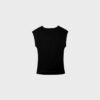 Basics gerafftes, figurbetontes T-Shirt