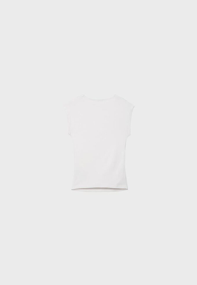 Basics gerafftes, figurbetontes T-Shirt Basics gerafftes, figurbetontes T-Shirt