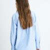 Basics-gestreiftes Popeline-Hemd mit Tasche