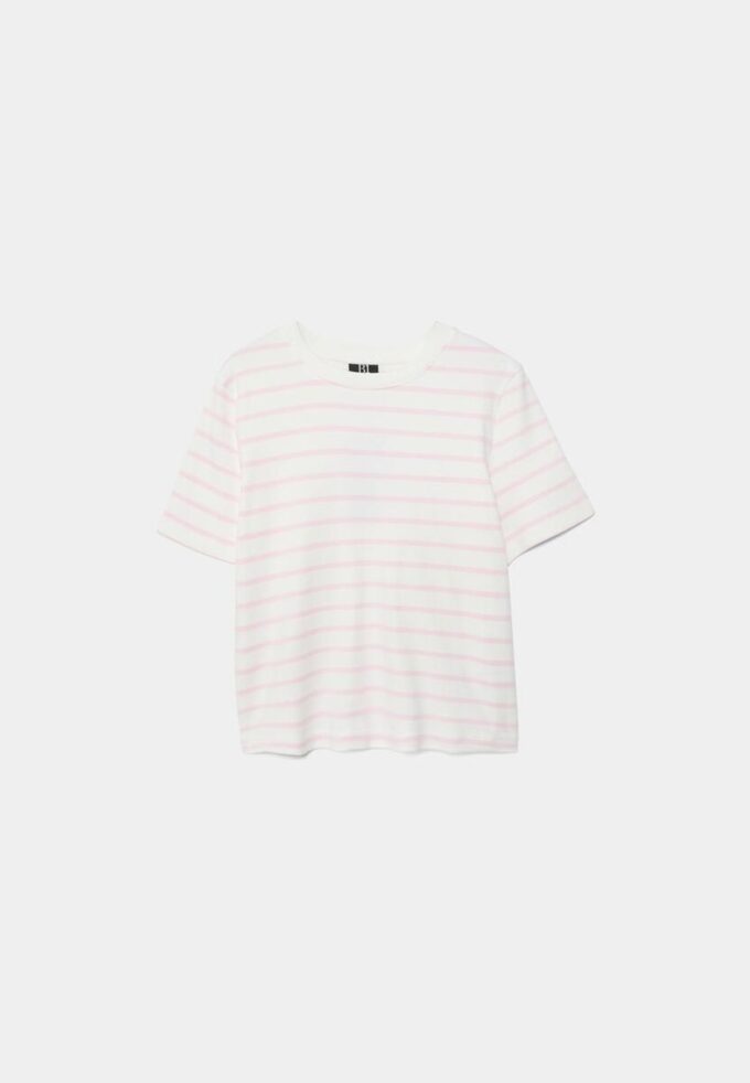 Basics Heavyweight gestreiftes T-Shirt in Regular Fit Basics Heavyweight gestreiftes T-Shirt in Regular Fit