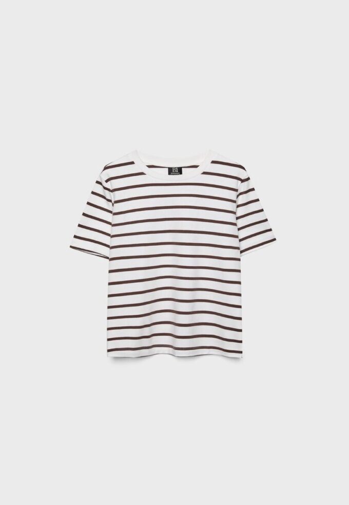 Basics Heavyweight gestreiftes T-Shirt in Regular Fit Basics Heavyweight gestreiftes T-Shirt in Regular Fit