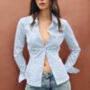 Basics-Hemd mit Streifen, tailliert Basics-Hemd mit Streifen, tailliert