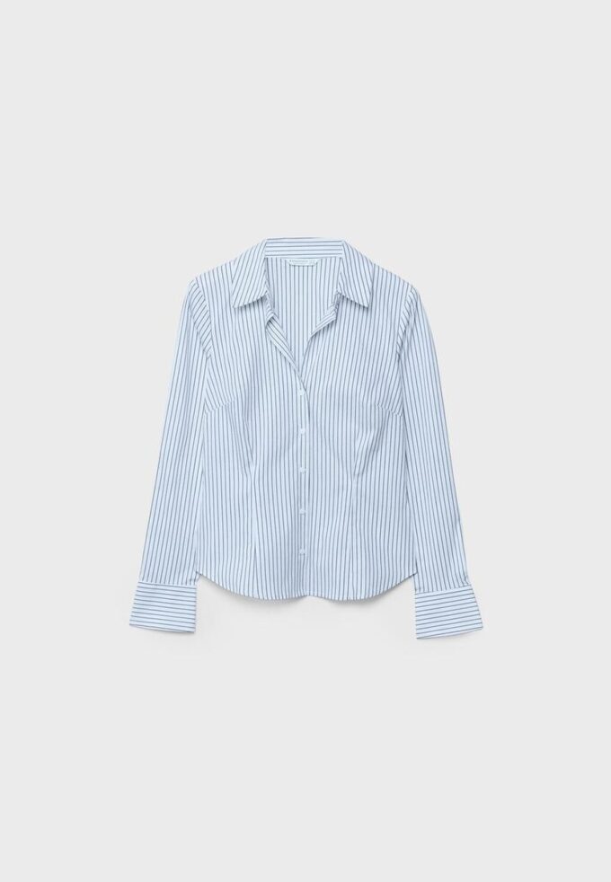 Basics-Hemd mit Streifen, tailliert Basics-Hemd mit Streifen, tailliert
