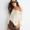 Basics-Strickpullover im Cape-Stil