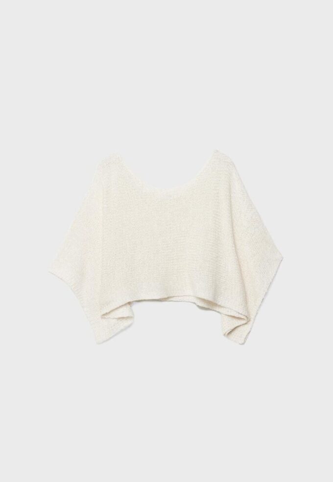 Basics-Strickpullover im Cape-Stil