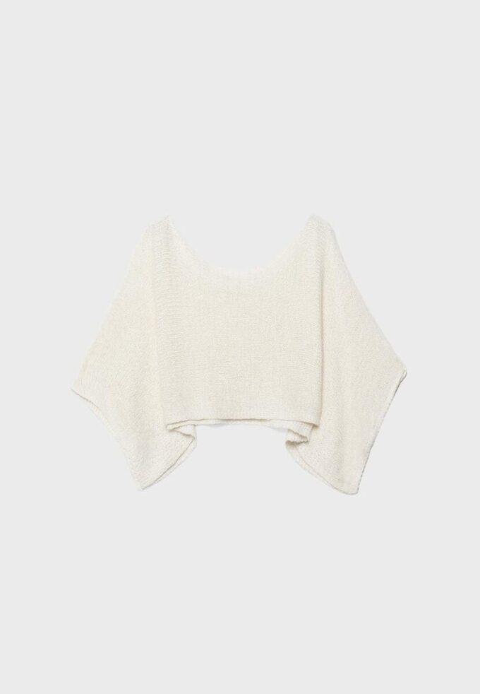 Basics-Strickpullover im Cape-Stil