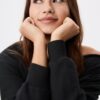 Basics-Sweatshirt mit schulterfreiem Ausschnitt