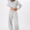 Basics-Sweatshirt mit schulterfreiem Ausschnitt