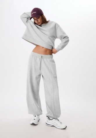 Basics-Sweatshirt mit schulterfreiem Ausschnitt Basics-Sweatshirt mit schulterfreiem Ausschnitt