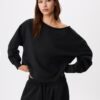 Basics-Sweatshirt mit schulterfreiem Ausschnitt